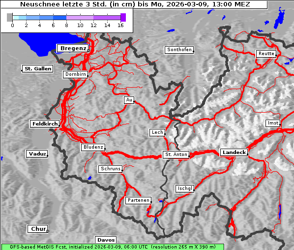 Neuschnee, 9. 3. 2026