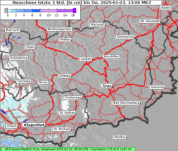 Neuschnee, 23. 1. 2025