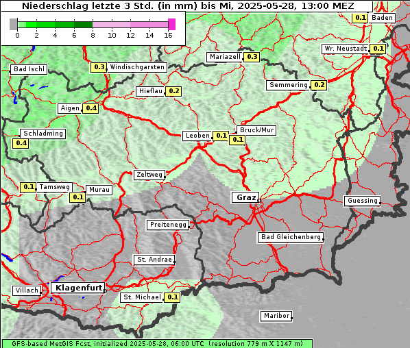 Niederschlag, 28. 5. 2025