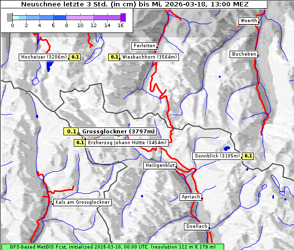 Neuschnee, 18. 3. 2026