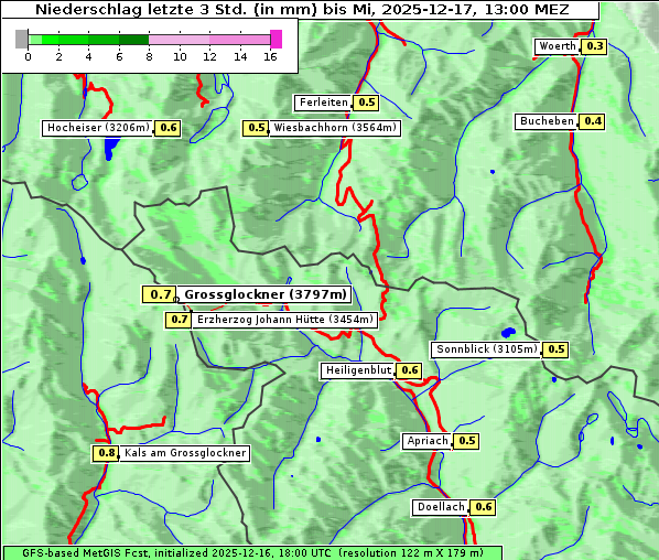 Niederschlag, 17. 12. 2025