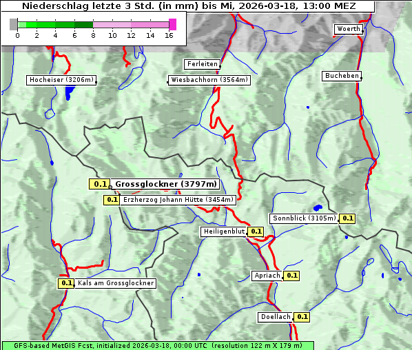 Niederschlag, 18. 3. 2026