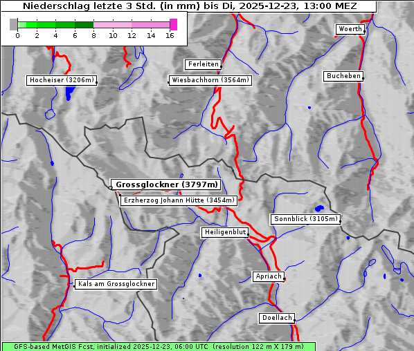 Niederschlag, 23. 12. 2025