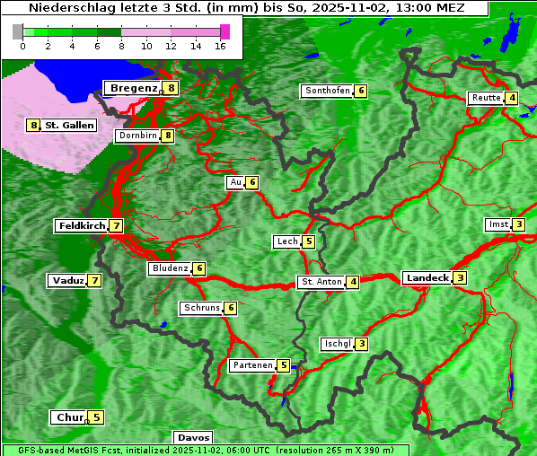 Niederschlag, 2. 11. 2025