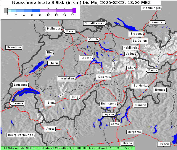 Neuschnee, 23. 2. 2026