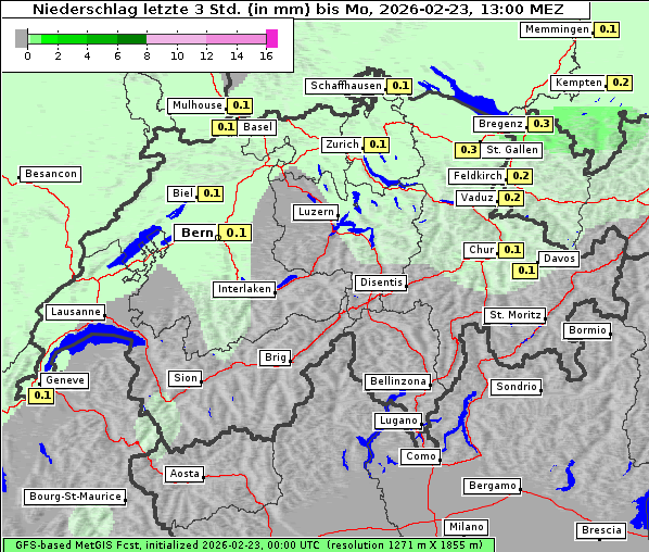 Niederschlag, 23. 2. 2026