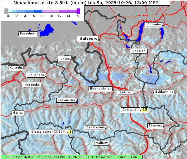 Neuschnee, 26. 10. 2025