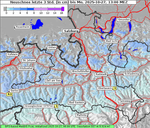 Neuschnee, 27. 10. 2025