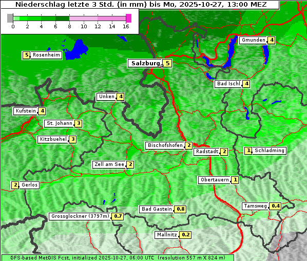 Niederschlag, 27. 10. 2025