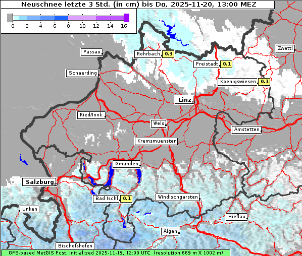 Neuschnee, 20. 11. 2025