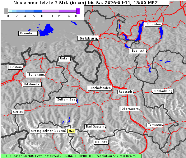 Neuschnee, 11. 4. 2026