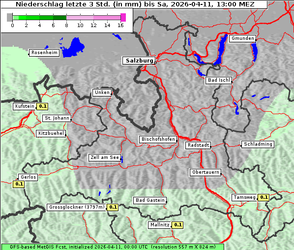 Niederschlag, 11. 4. 2026
