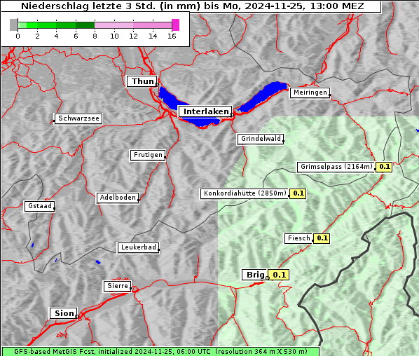 Niederschlag, 25. 11. 2024