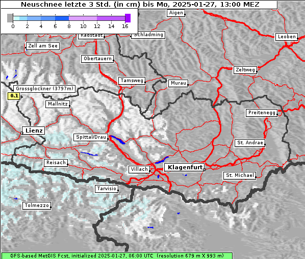 Neuschnee, 27. 1. 2025