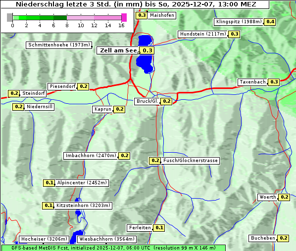 Niederschlag, 7. 12. 2025