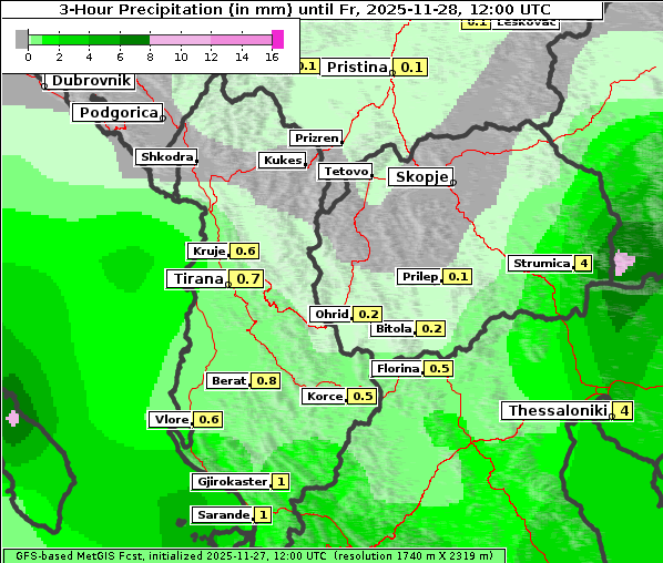 Niederschlag, 28. 11. 2025
