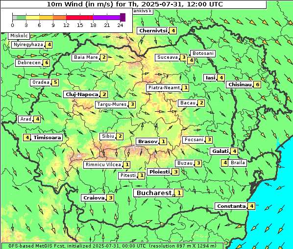 Wind, 31. 7. 2025