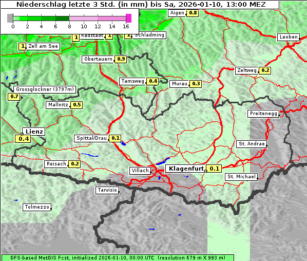 Niederschlag, 10. 1. 2026
