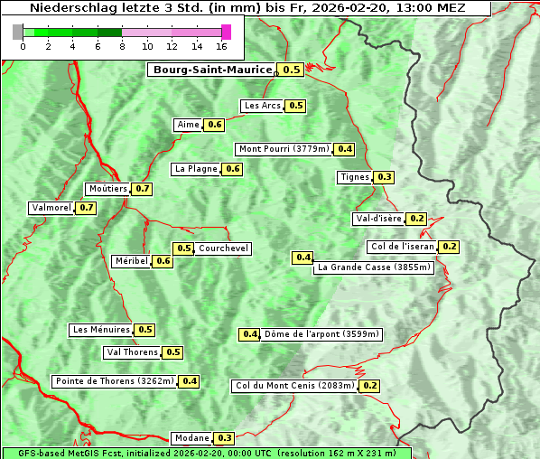 Niederschlag, 20. 2. 2026