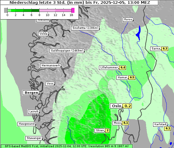 Niederschlag, 5. 12. 2025
