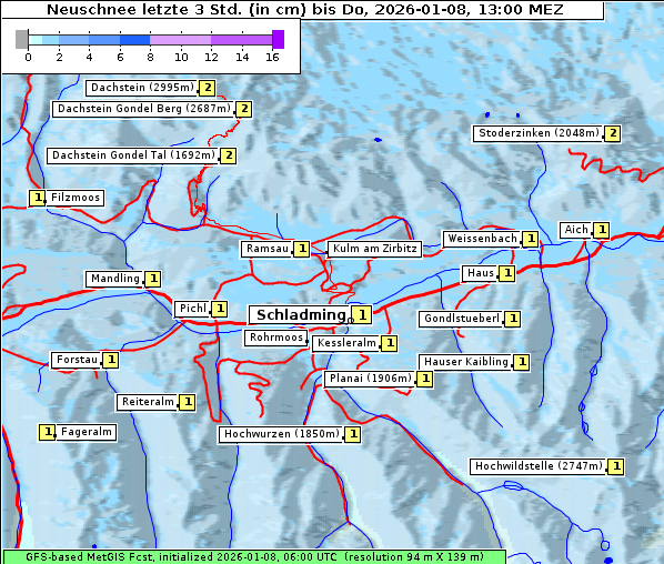 Neuschnee, 8. 1. 2026