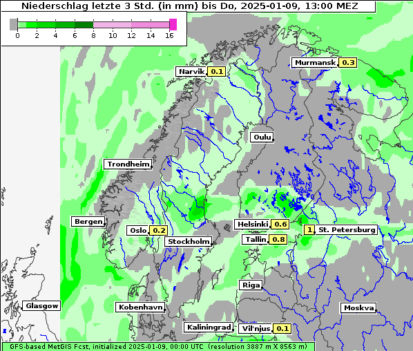 Niederschlag, 9. 1. 2025