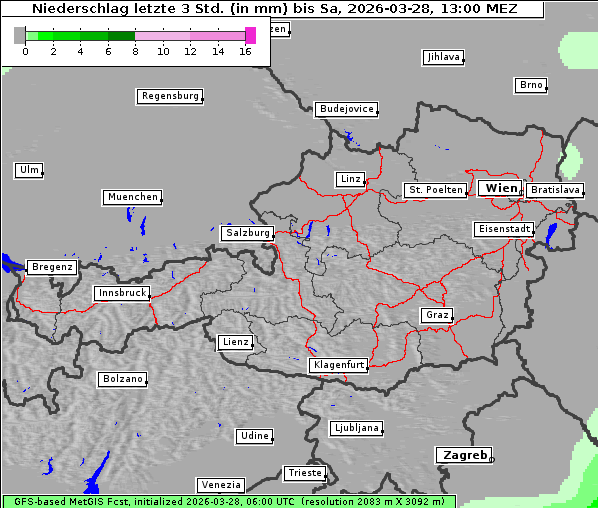 Niederschlag, 28. 3. 2026