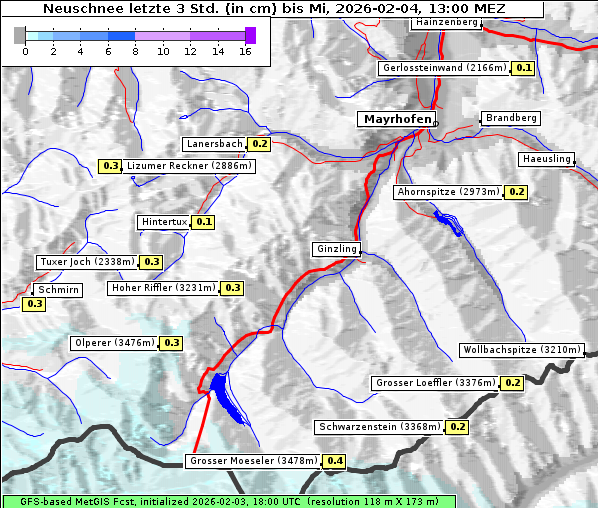 Neuschnee, 4. 2. 2026