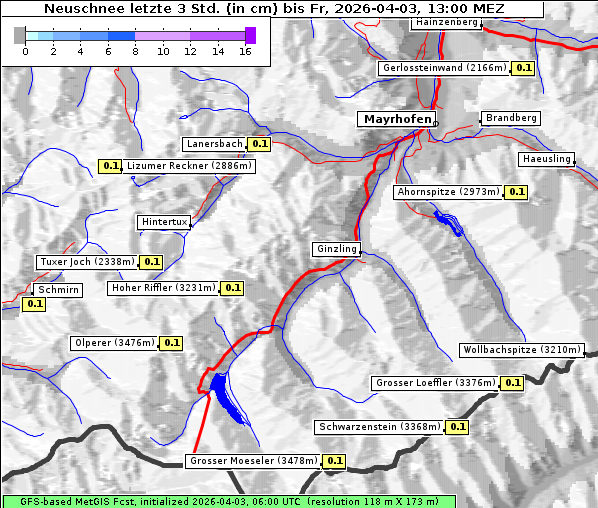 Neuschnee, 3. 4. 2026