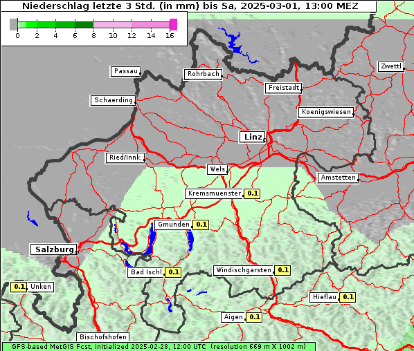 Niederschlag, 1. 3. 2025