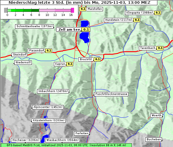 Niederschlag, 3. 11. 2025