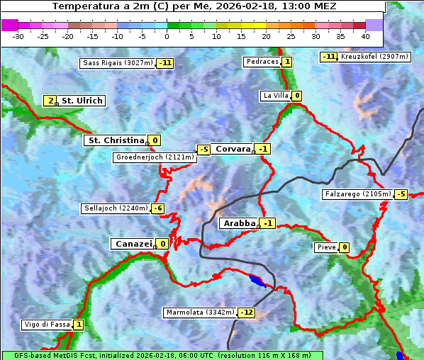 Temperatur, 18. 2. 2026