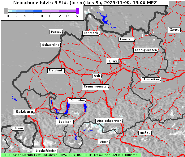 Neuschnee, 9. 11. 2025