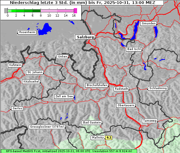 Niederschlag, 31. 10. 2025