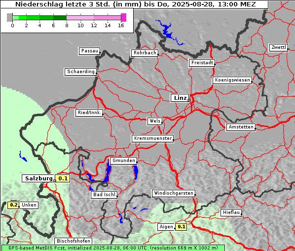 Niederschlag, 28. 8. 2025