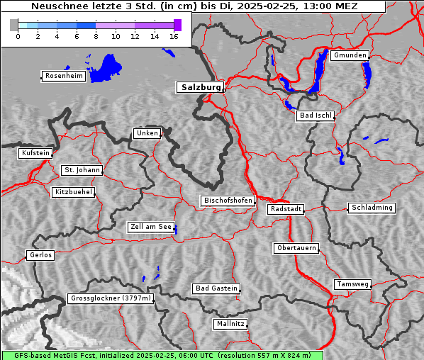 Neuschnee, 25. 2. 2025