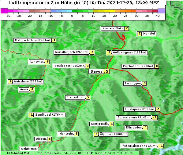 Temperatur, 26. 12. 2024