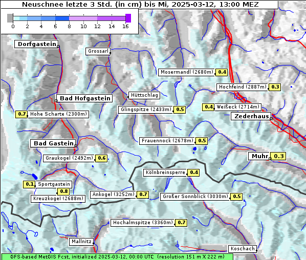 Neuschnee, 12. 3. 2025