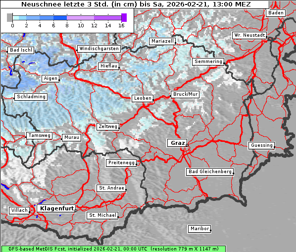 Neuschnee, 21. 2. 2026