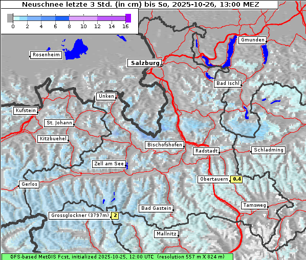Neuschnee, 26. 10. 2025