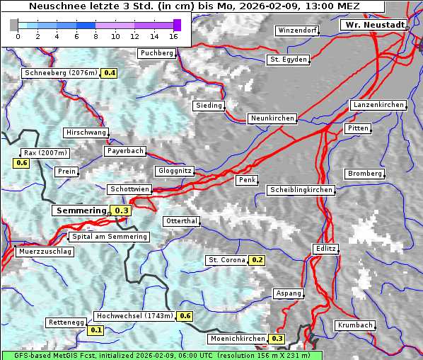 Neuschnee, 9. 2. 2026