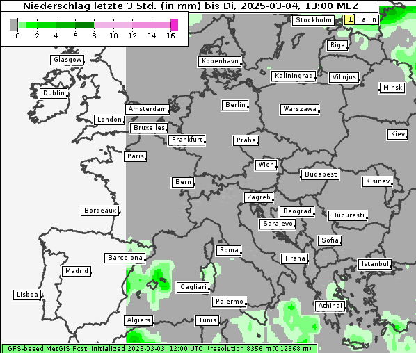 Niederschlag, 4. 3. 2025