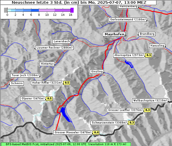 Neuschnee, 7. 7. 2025