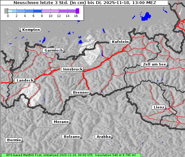 Neuschnee, 18. 11. 2025