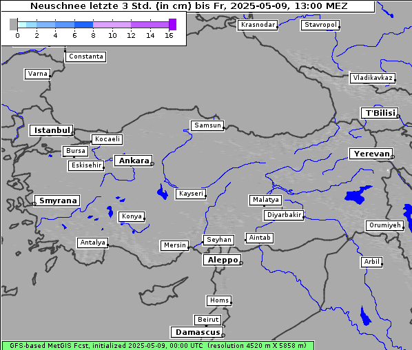 Neuschnee, 9. 5. 2025