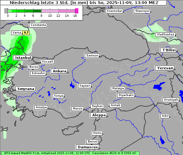 Niederschlag, 9. 11. 2025