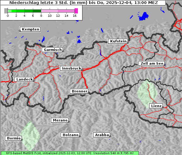 Niederschlag, 4. 12. 2025