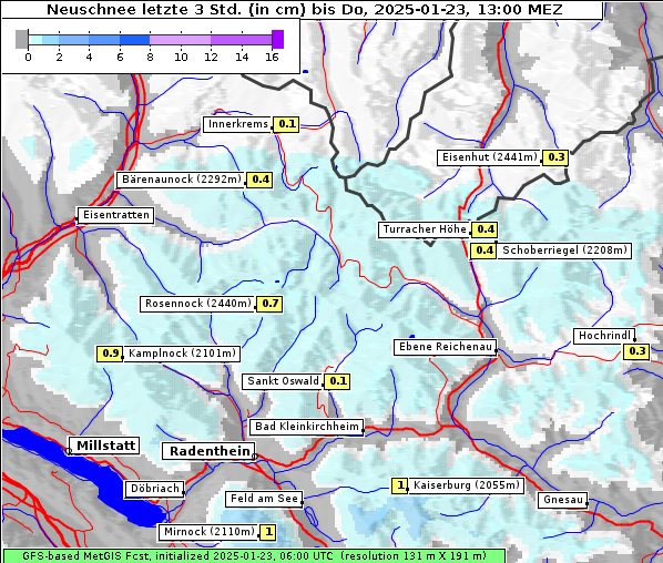 Neuschnee, 23. 1. 2025