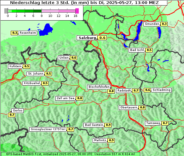 Niederschlag, 27. 5. 2025