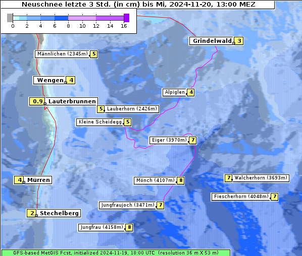 Neuschnee, 20. 11. 2024